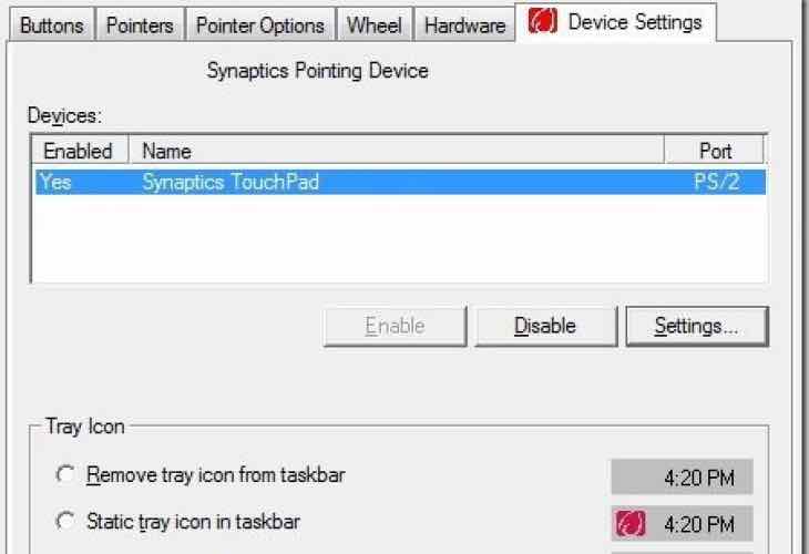 Synaptics ps/2 port touchpad download